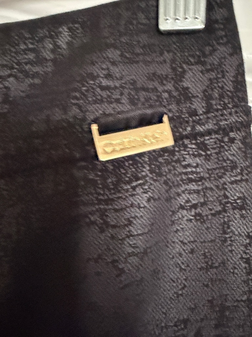 New Women’s Calvin Klein Black Textured Dress Pants Sz Xs. - Picture 4 of 7